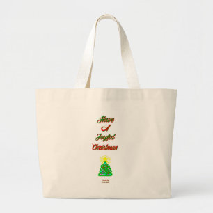 Joyful Christmas Jumbo Tote