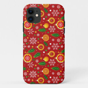 Joyful Christmas Ornament Pattern 🎁✨ Festive iPhone 11 Case