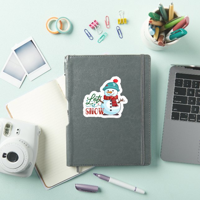 Joyful Christmas Snowman Sticker (iPad Cover)
