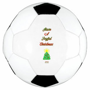 Joyful Christmas Soccer Ball