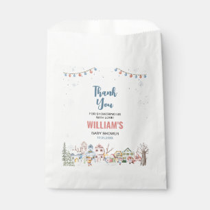 Joyful Christmas Thank You Baby Shower Favor Bag
