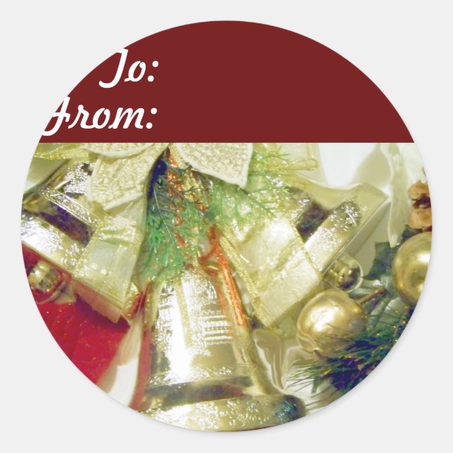 Joyful_ Classic Round Sticker (Front)