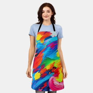 Joyful Colour Explosion Painting Apron