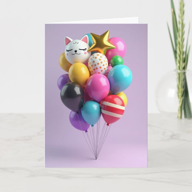 Joyful Colourful Birthday Card (Front)