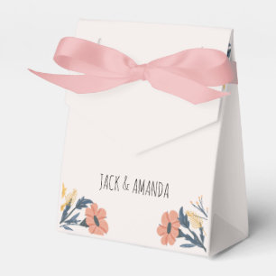 Joyful Colourful Floral Wedding Favour Box