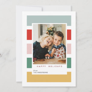 Joyful Colourful Merry Christmas Photo cards