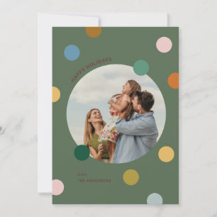 Joyful Colourful Merry Christmas Photo cards