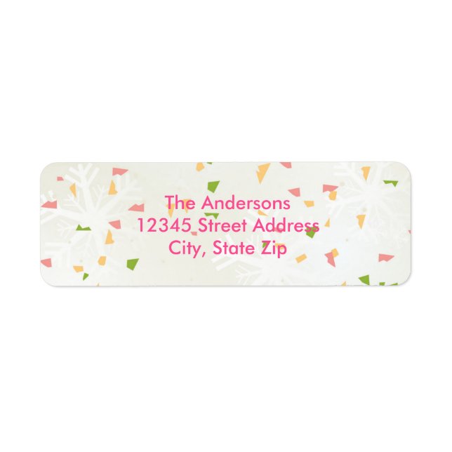 Joyful Confetti - Address Label (Front)