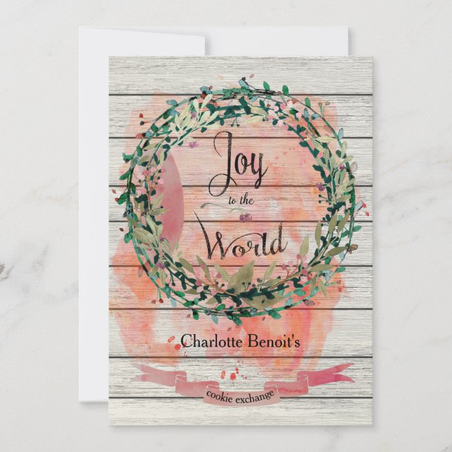Joyful Cookie Exchange Invitation (Front)
