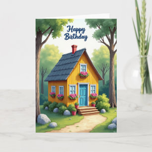 Joyful Cottage Birthday Card