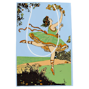 joyful dancer print medium gift bag