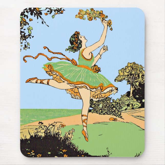 joyful dancer print mouse pad (Front)