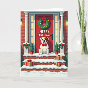 Joyful Dog Wreath Card