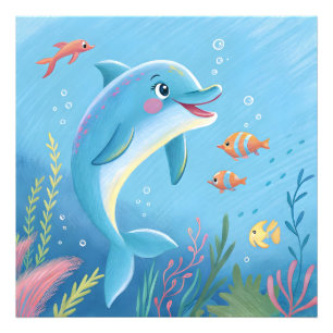 Joyful Dolphin Moments Photo Print