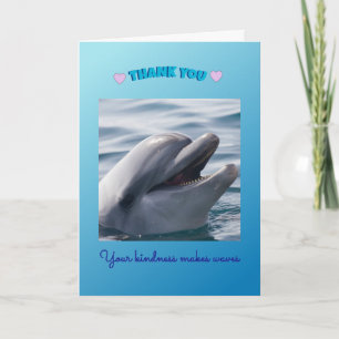 Joyful Dolphin Ocean Thank You Card