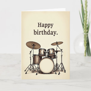 Joyful Drum Set Card