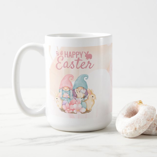 Joyful Easter Gnomes Coffee Mug (With Donut)