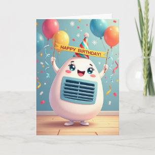 Joyful Egg Character Birthday Card