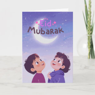Joyful Eid al-Fitr Design Card