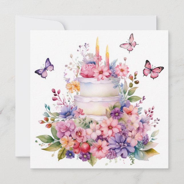 Joyful Elegance : Enchanted Garden Carte Anniversa (Devant)