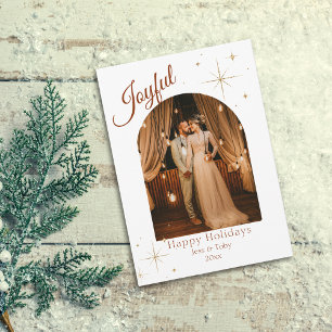 Joyful Elegant Photo Carte de Noël