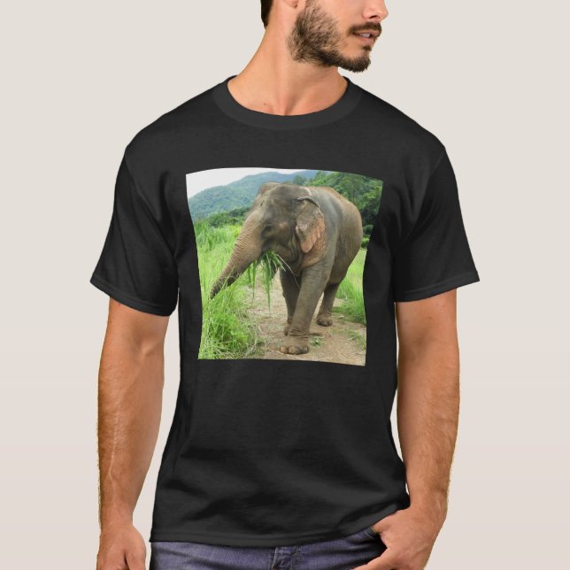 Joyful elephant from Thailand T-Shirt (Front)