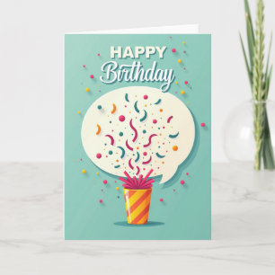 Joyful Explosion Birthday Card