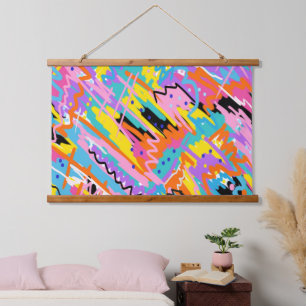 Joyful Expression Abstract Art  Hanging Tapestry