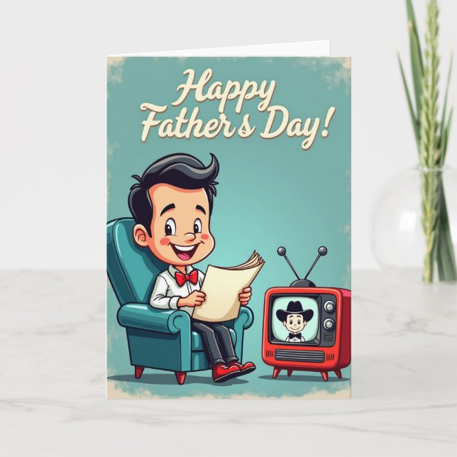 Joyful Fathers Day Cowboy Card (Front)