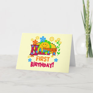Joyful First Birthday T-shirts and Gifts Card