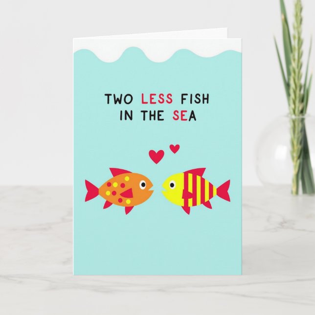 Joyful Fish Romance Card (Front)