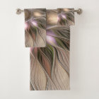 Joyful Flower Abstract Beige Brown Floral Fractal