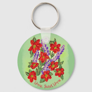 Joyful, From The Heart Floral Bouquet Keychain