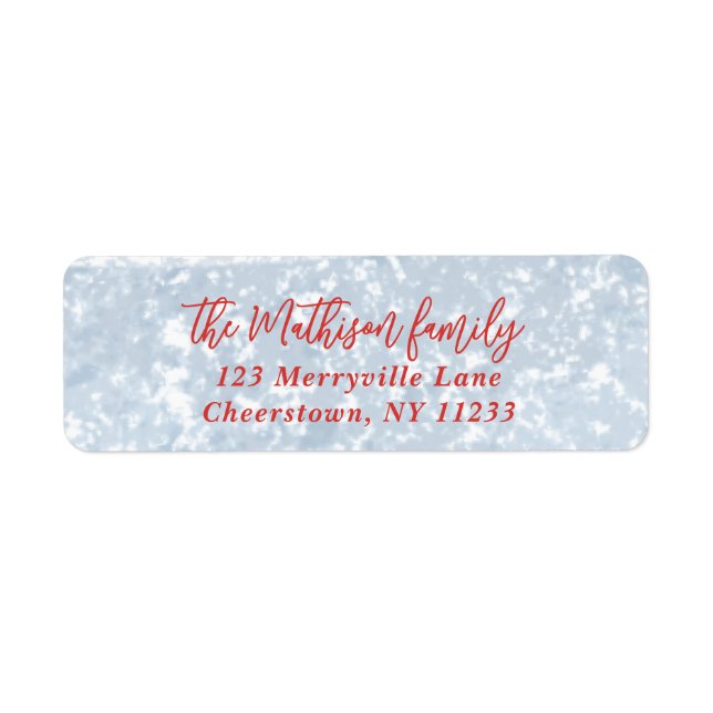 Joyful Frosty Blue and Red Bright Cheerful Return  (Front)