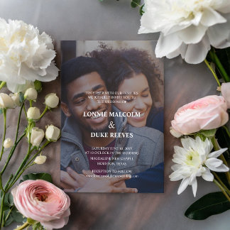 Joyful Fun Photo Wedding Invitation