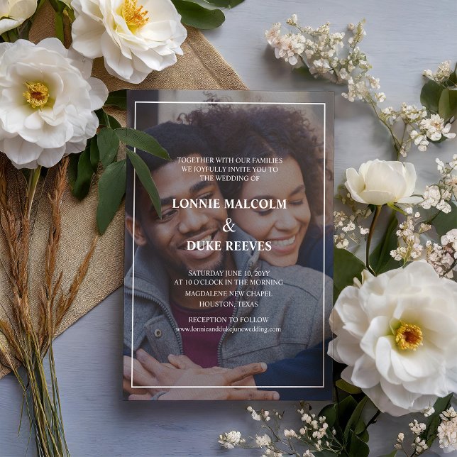 Joyful Fun Photo Wedding Invitation (Creator Uploaded)