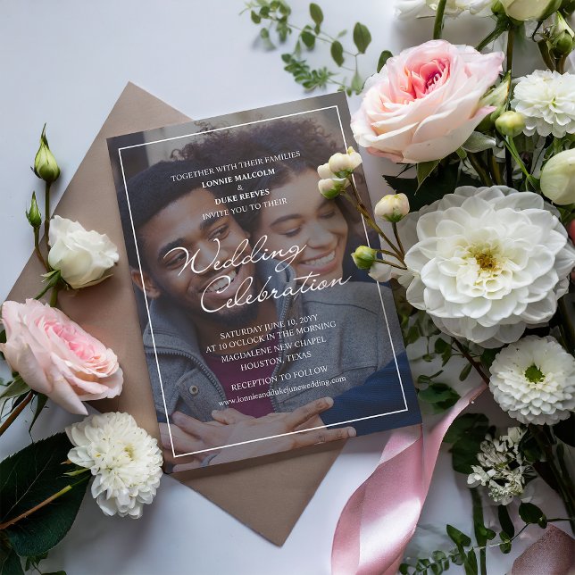 Joyful Fun Photo Wedding Invitation (Creator Uploaded)