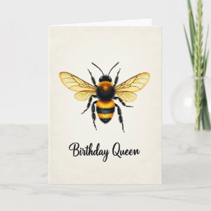 Joyful Fuzzy Insect Birthday Card