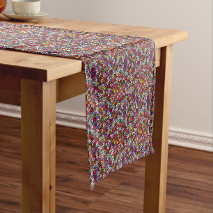 Joyful Garden Floral Short Table Runner