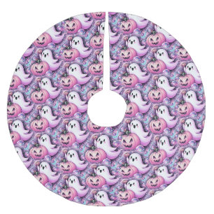 Joyful Ghost Brushed Polyester Tree Skirt