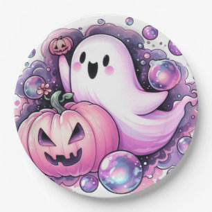 Joyful Ghost Paper Plate