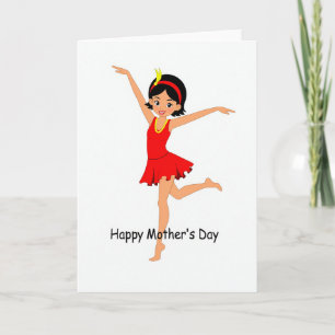 Joyful Girl Mothers Day Card
