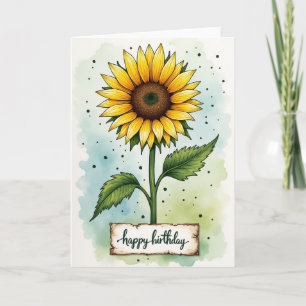 Joyful Golden Bloom Card