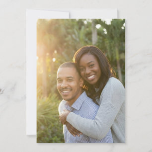 Joyful Green Natural Photo Invitation