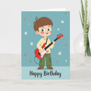 Joyful Guitar Birthday Card