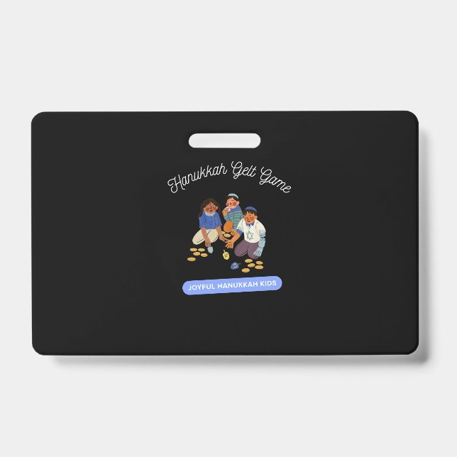 Joyful Hanukkah Kids Badge (Front)