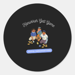 Joyful Hanukkah Kids Classic Round Sticker