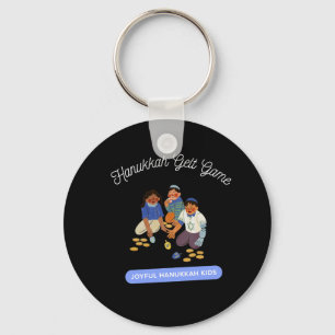 Joyful Hanukkah Kids Keychain