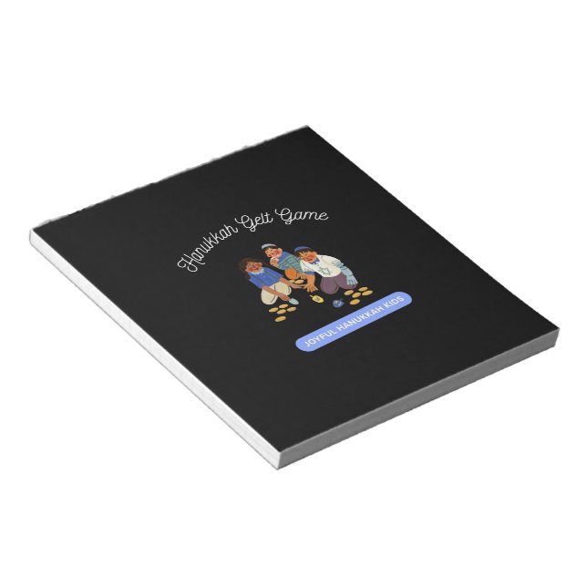 Joyful Hanukkah Kids Notepad (Angled)