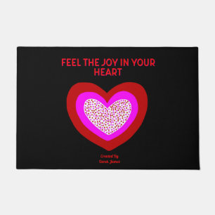 Joyful Heart Doormat (60.96 cm x 91.44 cm)